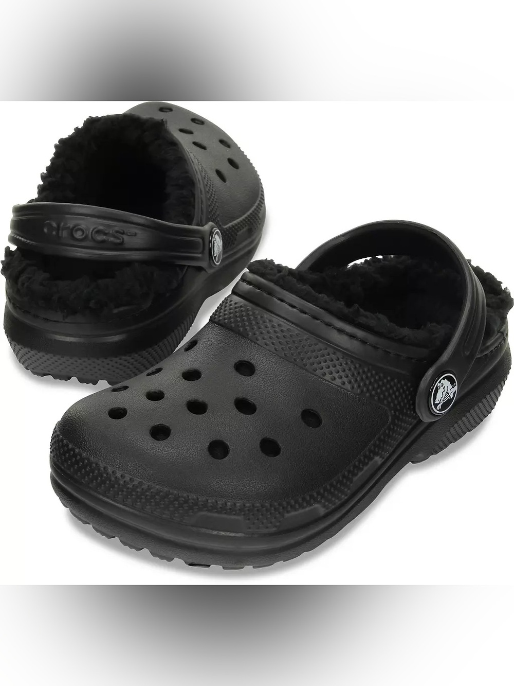 CROCS Kids Classic Lined Clog - Black